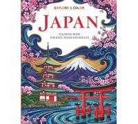 JAPAN Coloring Book for Kids, Teens and Adults / Relaxing & Stress Relief Designs for Mindfulness with Beautiful Japanese Nature Landscapes, ... - Perfect Birthday Gift for All Ages