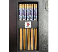 Japan Craft Hokusai The Great Wave Off Kanagawa - Palillos de madera estilo japonés