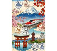 JAPAN EKI STAMP BOOK: The Ultimate Traveler's Collection: A Portable Collection Journal for Japanese Train Station and Temple Eki Stamps - 5.5 x 8.5 for Eki Ink Stamps