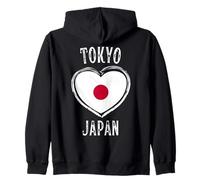 Japan Flag Heart Tokyo City Sudadera con Capucha