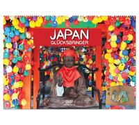 Japan Glücksbringer (Wandkalender 2027 DIN A2 quer), CALVENDO Monatskalender: Zur traditionellen japanischen Kultur gehören diese Glücksbringer mit ... und vieles mehr an die Götter weiterzugeben.