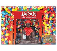 Japan Glücksbringer (Wandkalender 2027 DIN A4 quer), CALVENDO Monatskalender: Zur traditionellen japanischen Kultur gehören diese Glücksbringer mit ... und vieles mehr an die Götter weiterzugeben.