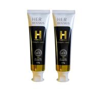 Japan HerBensius - Pasta de dientes de trufa negra de 110 g x 2, pasta de dientes con espuma rica.