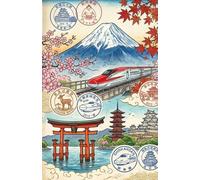 JAPAN IN STAMPS: The Ultimate Traveler’s Collection: A Portable Collection Journal for Japanese Train Station and Temple Stamps - 5.5 x 8.5 with Premium Paper for Ink Stamps