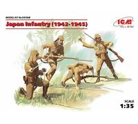 Japan Infantry (1942-1945) (4 Figures) (100% New Moldes) 1 :3 5 Plástico Modelo