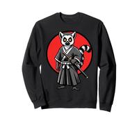 Japan Lemur Samurai Katana Warrior Japanese Sudadera