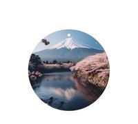 Japan Mount Fuji - Ambientador de coche con impresión de paisaje moderno, 10 hojas perfumadas para colgar