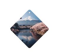 Japan Mount Fuji - Ambientador de coche con impresión de paisaje moderno, 10 hojas perfumadas para colgar