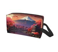 Japan Mount Fuji - Bolsa de almacenamiento de viaje con estampado de paisaje para hombres y mujeres, organizador de gran capacidad, bolsa de aseo portátil
