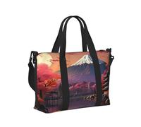 Japan Mount Fuji - Bolsa de viaje con estampado de paisaje, bolsa de mano para fin de semana, para viajes, gimnasio, yoga