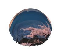 Japan Mount Fuji - Gorro de ducha de doble capa, elegante y funcional, reutilizable y bonito gorro de baño elástico