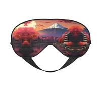 Japan Mount Fuji Landscape - Antifaz de seda sintética para dormir, relajación, con correa elástica ajustable, ideal para viajes y sueño profundo