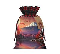 Japan Mount Fuji Landscape - Bolsa resistente con cordón de 8.3 x 11.8 pulgadas, bolsa de regalo moderna y práctica para necesidades diarias, 1 unidad