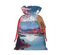 Japan Mount Fuji Landscape - Bolsas de regalo con cordón, 5 x 7 pulgadas, bolsas de regalo para bodas, Navidad, cumpleaños, decoración de Halloween