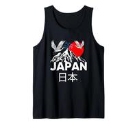 Japan Outfit Graphic tee Shirts, Enjoy Cool Japan Mount Fuji Camiseta sin Mangas