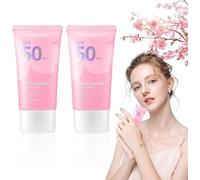 Japan Sakura Protector Solar, Japan Sakura Protector Solar Spf 50, Japan Sakura Essence Cream, Protector Solar Japanese Sakura, Protector Solar Facial, Transpirable, No Graso (2 pcs)