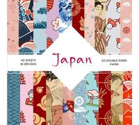 Japan Scrapbook Paper: | 8,5 x 8,5 size | 40 patterned double sided sheets (20 designs) | Japanese Themed Collection | Beautiful Japan Craft Paper |