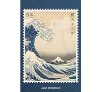 Japan Stempelbuch: Reisetagebuch für Eki-Stempel zum selbst ausfüllen | Inklusive Tipps | Platz für über 50 Stempel | kompakt & handlich | 10x 15 cm, ca. DIN A 6, 107 Seiten, Softcover, Hokusai Cover