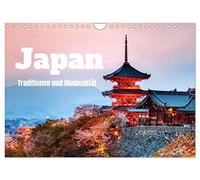 Japan - Traditionen und Modernität (Wandkalender 2026 DIN A4 quer), CALVENDO Monatskalender: Erinnerungen aus dem Land der aufgehenden Sonne