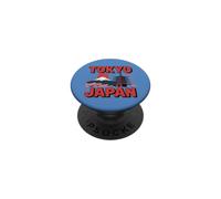 Japan Travel Design - Monte Fuji Pagoda Cherry Blossom PopSockets PopGrip Adhesivo