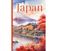 Japan Travel Journal: Autumn themed notebook with useful phrases andruled pages with date section