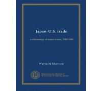 Japan-U.S. trade: a chronology of major events, 1980-1990