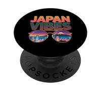 Japan Vibes Estética Viajes Humor, Tokyo Energy PopSockets PopGrip Adhesivo