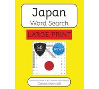 Japan Word Search Book - Large Print: Large Print Word Search With Easy To Read Text about Japan, Travel, Culture and More | 8.5x11 inches | 50 ... The World in 80 Countries Word Search Books)