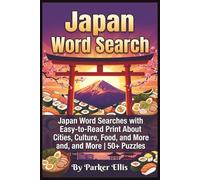 Japan Word Search: Japan Word Searches with Easy-to-Read Print About Cities, Culture, Food, and More | 6x9 inches, 115 pages | 50+ Puzzles | Great ... Language Learners, and Screen-Free Relaxation