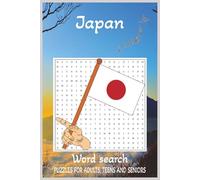 Japan Word Search Puzzle Book: Word Searches with Easy to Read Print about Japan | 6x9 inches, 110 pages | 50+ puzzles ... Gift for Vacations, Holidays and Free Times