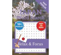 Japan Word Search Puzzle Book: Word Searches with Easy to Read Print about Japan, State, Asia and More | 6x9 inches, 110 pages | 50+ Puzzles … Gift for Vacations, Holidays and Relaxation