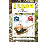 Japan Word Search: Puzzles With Easy to Read Print about Japanese Landmarks & Culture | 6x9 inches 110 pages | Gift for Vacations, Holidays, Travel Games