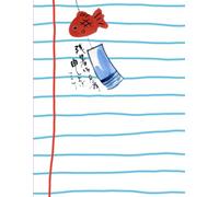 Japanese Aesthetic Lined Journal: Cute Minimalist Notebook for Kids, Teens & College Students | 100 Pages, College Ruled, 8.5 x 11 | Goldfish Design for School, Writing & Note Taking