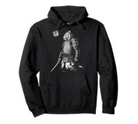 Japanese Aesthetics Tiger Samurai Beast Graphic Sudadera con Capucha