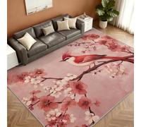 Japanese Alfombra 100x150cm, Cherry Blossoms Alfombras for Living Room