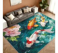 Japanese Alfombra 100x150cm, Japanese Koi Fish Alfombras for Living Room