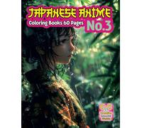 „Japanese Anime Coloring Pages for Kids, Teens, and Adults” No. 3. Jarosław Perek - Creative Colorful Worlds A4 8.5x11 inches