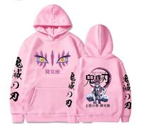 Japanese Anime Graphic Hoodie | Long Sleeve Pullover Sweatshirt | Unisex Casual Cotton Blend (4XL,Rosado)