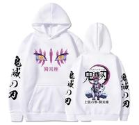 Japanese Anime Graphic Hoodie | Long Sleeve Pullover Sweatshirt | Unisex Casual Cotton Blend (M,Blanco)