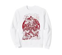 Japanese Art Cat Ninja Ukiyo-e Anime Style Samurai Cat Sudadera