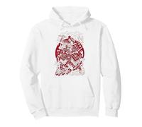 Japanese Art Cat Ninja Ukiyo-e Anime Style Samurai Cat Sudadera con Capucha