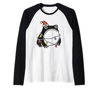Japanese Art Frog Funny Ugly Christmas Men Women Kids Camiseta Manga Raglan
