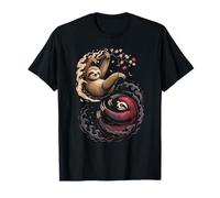 Japanese Art Lazy Sloth Good and Devil Sloths Camiseta