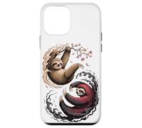 Japanese Art Lazy Sloth Good and Devil Sloths Carcasa para iPhone 12 Mini