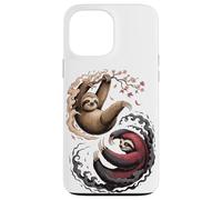 Japanese Art Lazy Sloth Good and Devil Sloths Carcasa para iPhone 13 Pro MAX