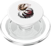 Japanese Art Lazy Sloth Good and Devil Sloths PopSockets PopGrip para MagSafe