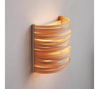 Japanese Art Light Fixture Retro Lamp Half Cylindrical Indoor Mount Sconces, Nordic Solid Wood Wall Lighting for Hotel Hallway