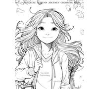 Japanese Autumn Journey Coloring Book (少女たち)