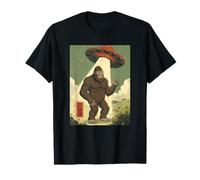 Japanese Bigfoot Alien UFO Kawaii Anime Space Retro Camiseta