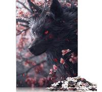 Japanese Black Kitsune Fox Puzzles Imposible,desafío for Adults Juego Educativo 1500 Piezas Obra De Arte De Juego De para Adultos Y Niños A Partir De 12 Años 1500pcs (85x57cm)